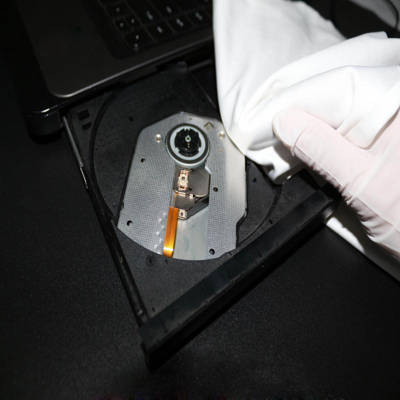 Limpiador de nylon microfibra ultrasónica sellado borde